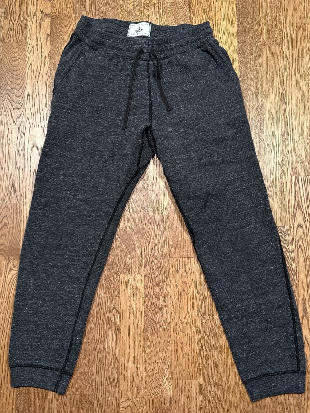 Reigning Champ Cotton Mesh Dark Gray Heather Jogger Sweatpants Mens Medium